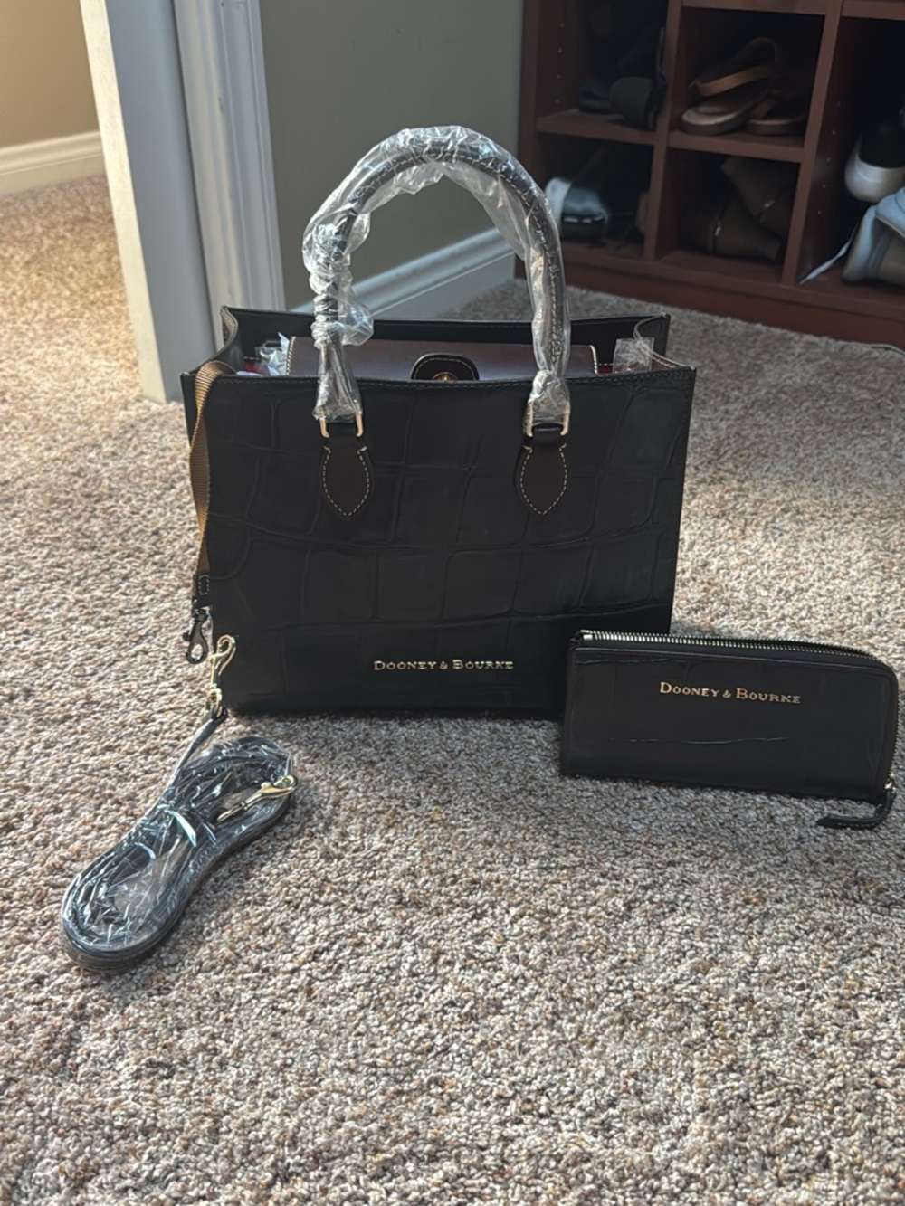 Dooney & Bourke-Janine Espresso Tote with Wallet